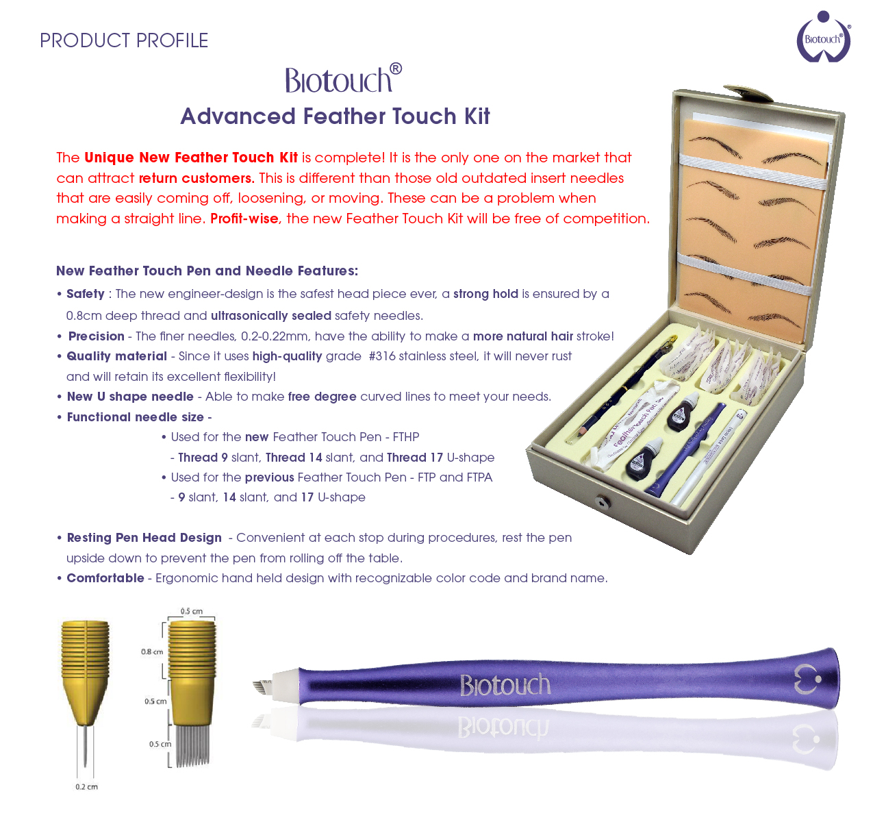 USA Biotouch Advanced Feather Touch Kit
