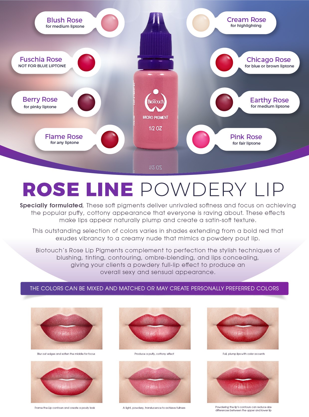 Biotouch ROSE_LINE_FLYER_POWDERY_LIP