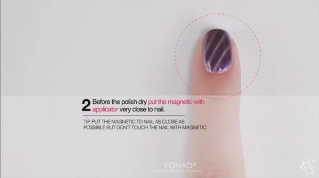 How to use Konad Magnetic Nail Art (iiistyle.com x LusterBeauty) 