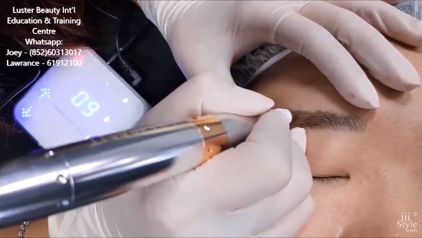 KOREA SEONG YUN TECH DIAMANT EYEBROW SEMI PERMANENT MAKEUP FEATHERING SKILL SAMPLE VIDEO