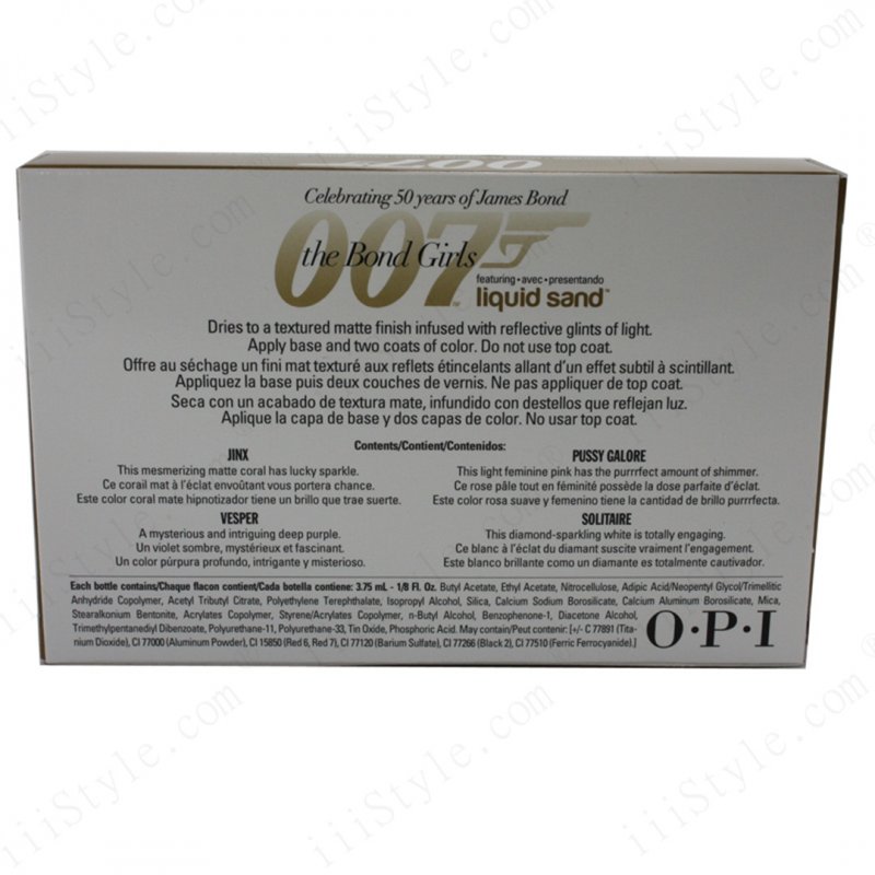 OPI 007 Bond Girls 邦女郎系列流沙指甲油 3.75ml x4