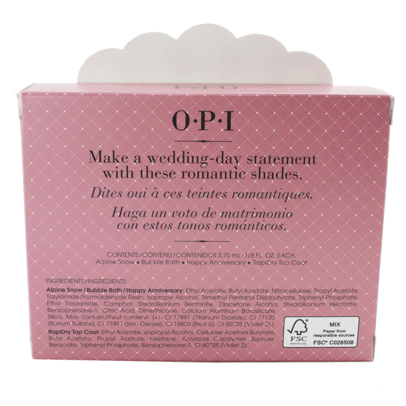 OPI 婚嫁系列 I now pronounce you... 甲油套裝3.75mlx4