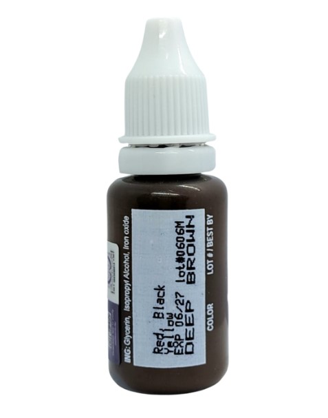 美國 BIOTOUCH 紋眉紋眼線漂唇紋繡眉紋唇改唇色料 15ml 0.5oz (Deep Brown)