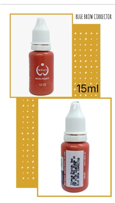 美國 BIOTOUCH 紋眉紋眼線漂唇紋繡眉紋唇改唇色料 15ml 0.5oz (Blue Brow Corrector)