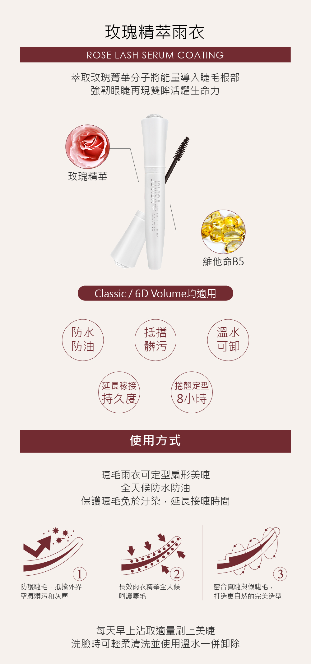 Jovisa 玫瑰精萃雨衣