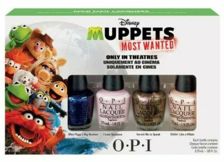 O.P.I - OPI Muppets Most Wanted Mini 慈善星輝布公仔 甲油套裝3.75mlx4 (開封後24個月)
