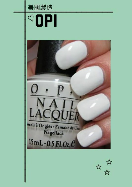 OPI - OPI 指甲油 - NLL00 雪白色 (開封後24個月)(美甲用品)