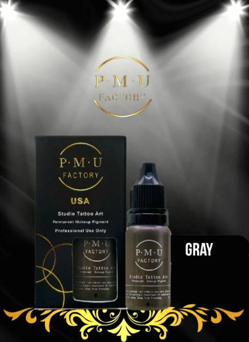 PMU FACTORY 納米色料 色乳 顏色 - 自然灰 15ml