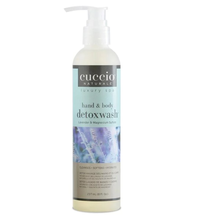 cuccio C6704 lavender & magnesium sulfate hand & body detoxwash 237ml
