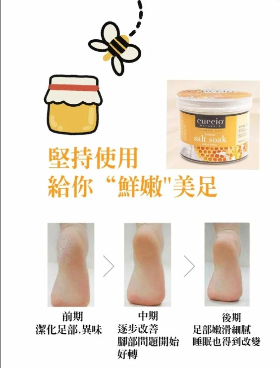 cuccio C3267 牛奶蜜糖排毒殺菌浴鹽 822g