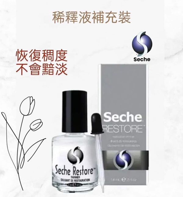 Seche 83000 Restoration Thinner 14ml / 0.5oz (開封後36個月)(美甲用品)
