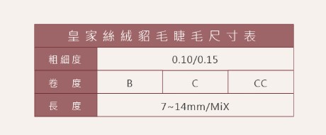 Jovisa 皇家絲絨貂毛【16排】0.15粗度 C捲度 13MM長度