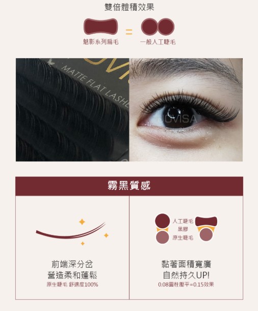 台灣 JOVISA【霧黑魅影】睫毛- 0.08粗度 C捲度 10+11MM長度