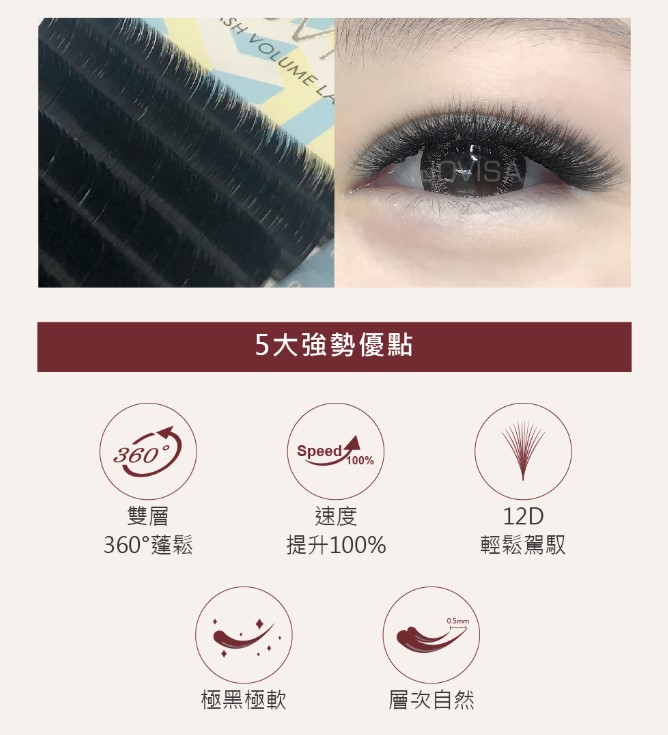 Jovisa Flash X Volume 極秒X睫毛 0.05 C 捲度 8-14mm MIX 長度 每排約1400根