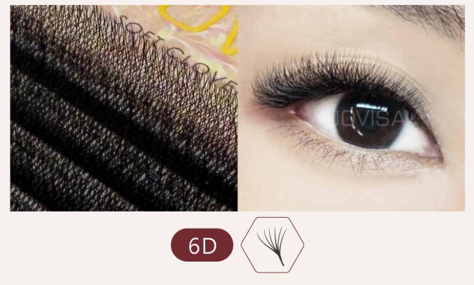 6D 多根稼接 -【燦光系列6D 0.07】睫毛 CC系列▸黑色◂9+10mm