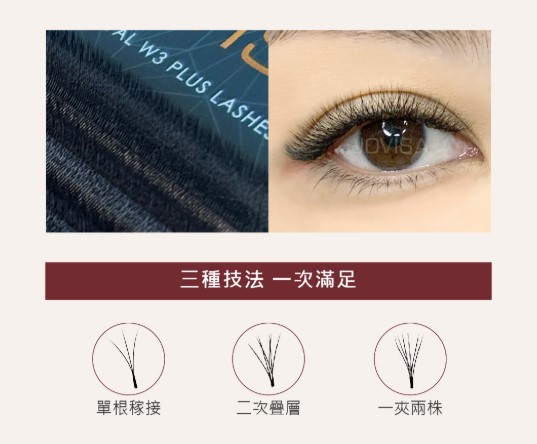 Jovisa Royale W3 Lashes 0.07 C Curl 11MM+12MM Length