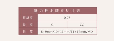 Jovisa Royale W3 Lashes 0.07 C Curl 11MM+12MM Length