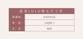 JOVISA-皇家LULU睫毛12排【0.07 MIX長度】