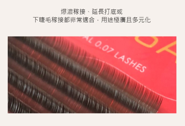 台灣 JOVISA 邑軒 皇家0.07咖啡色系列睫毛 C 捲度 MIX 長度【 咖啡色】