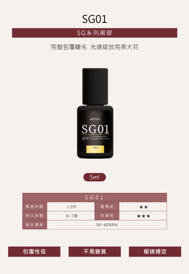 JOVISA 邑軒 SG01 1秒 黑膠 5ml 黑蓋 Superior Glue 最新光速級(日本製造)