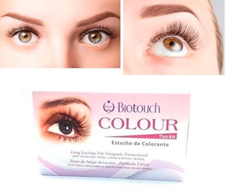 USA Biotouch Colour Color Tint Kit (BLACK) For LASHES, BROWS, and BEARDS, can use for Eyelash Perming, Tinting, Keratin Technical Made in Italy