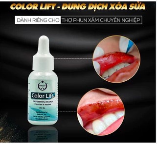 美國 Biotouch Color Lift Colorlift 半永久化妝 定妝 紋繡 袪色 脫色 洗眉水 30ml/1oz 飄眉 眼線 唇 髮際線 小紋身 注顏 (只供洗眉課程學生購買)
