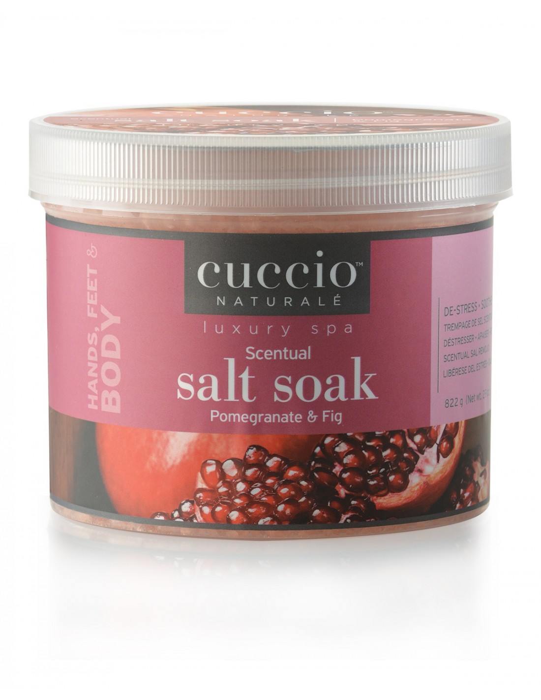 Cuccio C3269-C 紅石榴無花果 排毒殺菌浴鹽 822g/29oz (開封後36個月)
