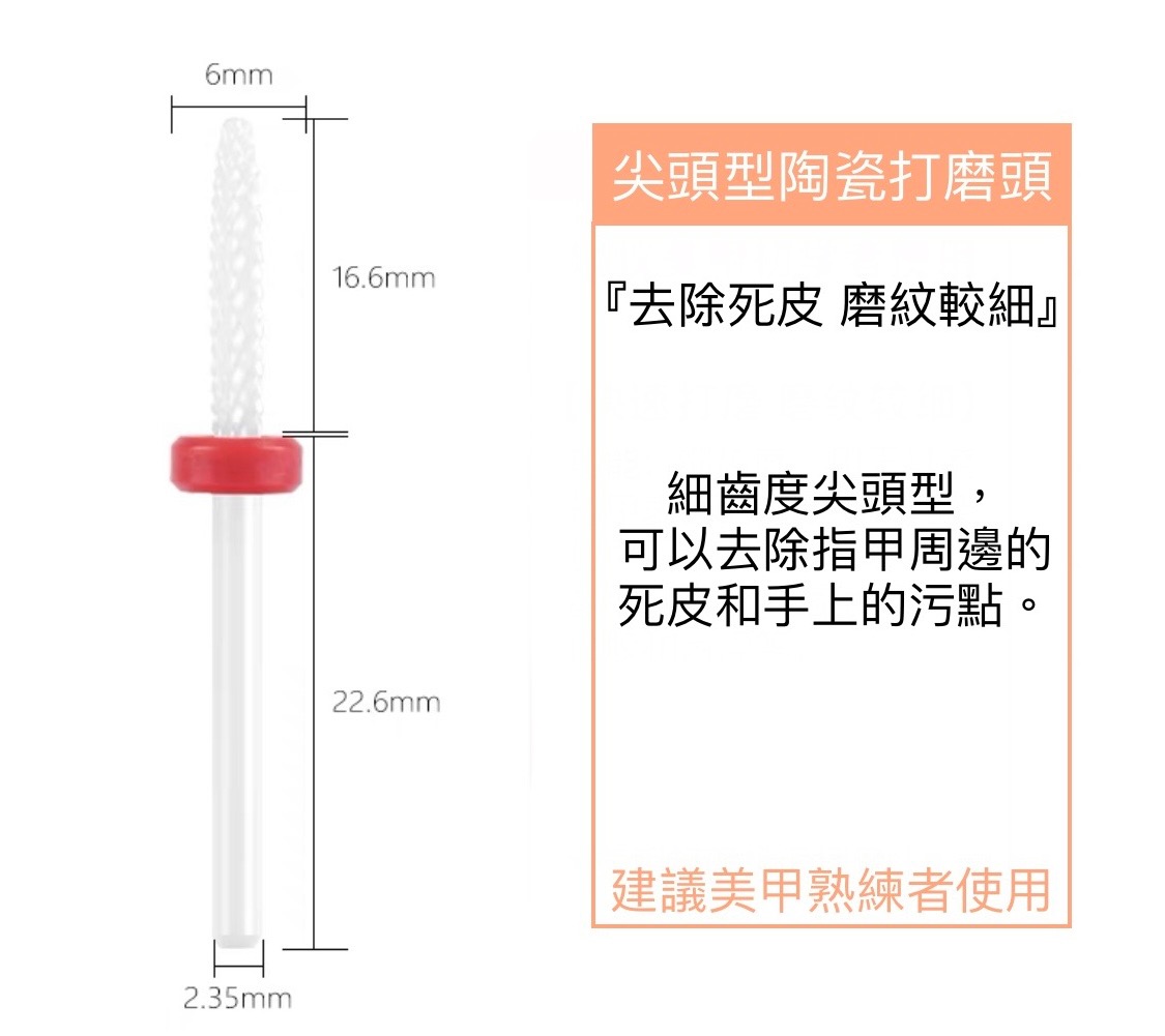 尖頭型陶瓷打磨頭