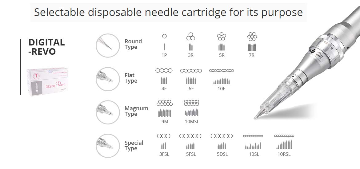 BOMTECH Digital REVO Permanent Makeup Special Needle Cartridges 3FSL 0.30 - 15PCS/box