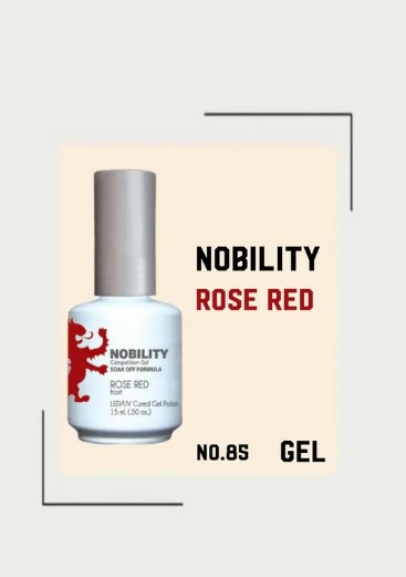 Nobility Gel Polish – NBGP85 Rose Red 15ml (made in USA)