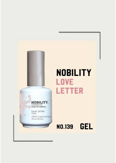 Nobility Gel Polish – NBGP139 Love Letter 15ml (Made In USA)