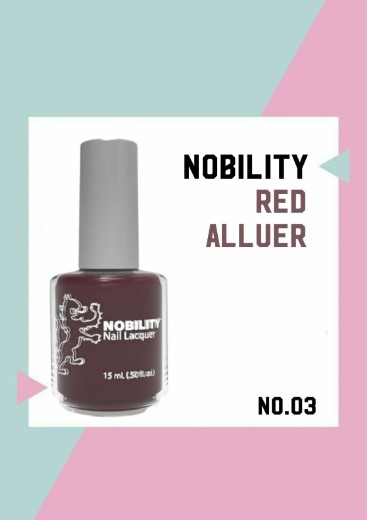 Nobility 指甲油-NBNL03 Red Allure 15ml (美國製造)(開封後12個月)(美甲用品)
