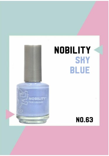 Nobility 指甲油-NBNL63 天藍色 15ml (美國製造)(開封後12個月)(美甲用品)