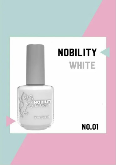 Nobility 指甲油-NBNL001 白色 15ml (美國製造)(開封後12個月)(美甲用品)