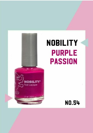 Nobility 指甲油-NBNL54 Purple Passion 15ml (美國製造)(開封後12個月)(美甲用品)