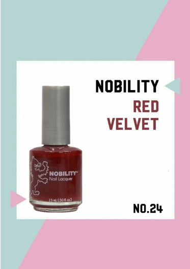 Nobility 指甲油-Red Velvet NBNL24 15ml (美國製造)(開封後12個月)(美甲用品)