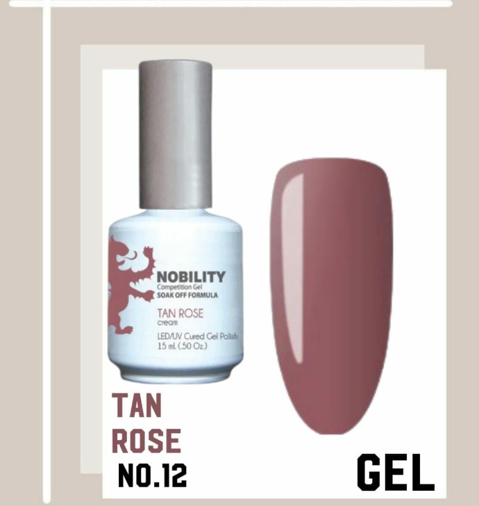 Nobility Gel Polish – NBGP12 Tan Rose 15ml (made in USA)
