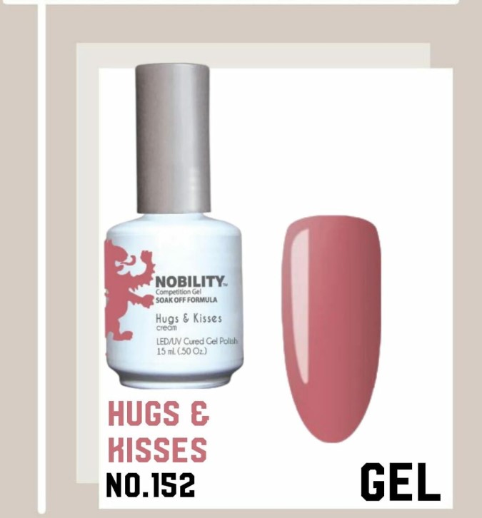 Nobility Gel Polish – NBGP152 Hugs & Kisses 15ml (Made in USA)
