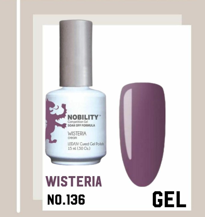 Nobility Gel Polish – NBGP136 Wisteria 15ml (made in USA )