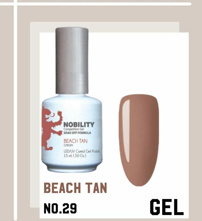 Nobility Gel Polish – NBGP29 Beach Tan 15ml (made in USA)