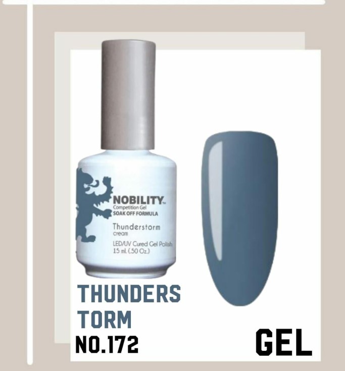 Nobility Gel Polish – NBGP172 Thunderstorm 15ml (Made in USA)