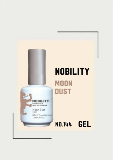 Nobility Gel Polish – NBGP144 Moon Dust 15ml (Made In USA)